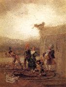 Francisco Goya Strolling Players oil painting